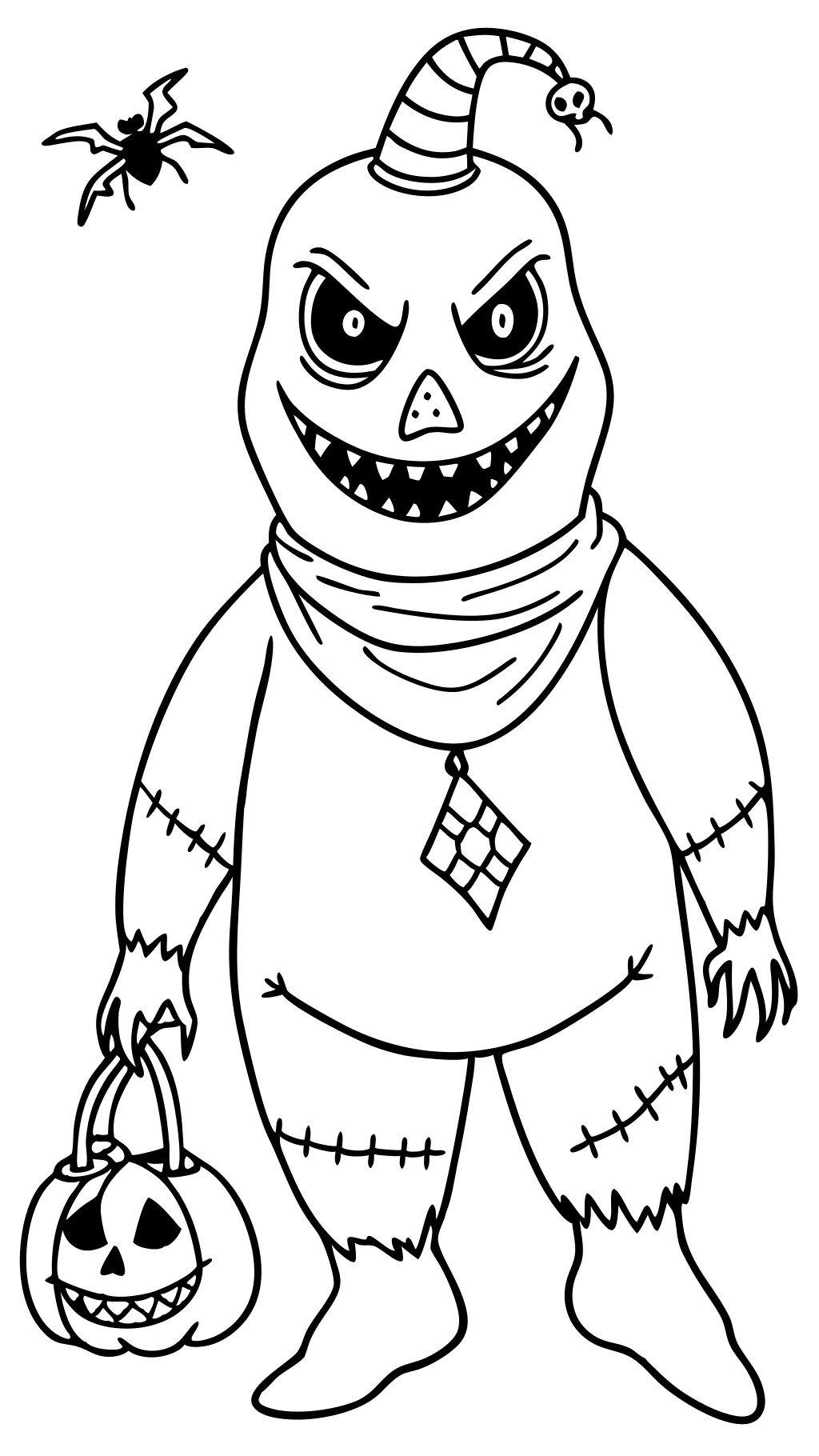 oogie boogie man coloring pages